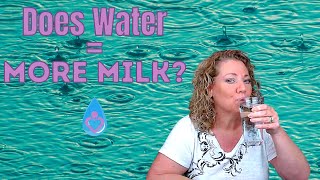 Does Drinking Extra Water Help Milk Supply?