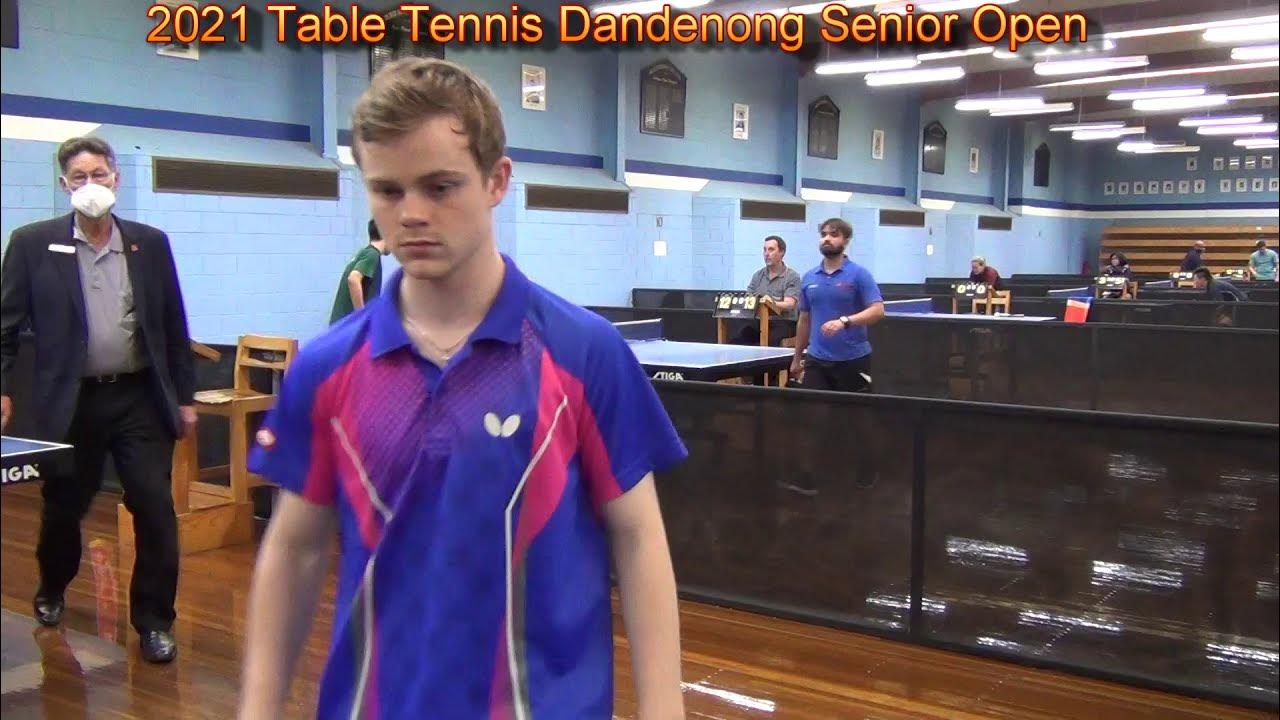 2021 Table Tennis Dandenong Senior Open Sanish Ambekar vs Nicholas