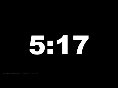 5 minutes 17 seconds [317 secs] clock timer countdown || Alarm Focus
