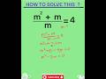 FIND THE VALUE OF m #maths #youtubeshorts #shorts #shortvideo #foryou #viral