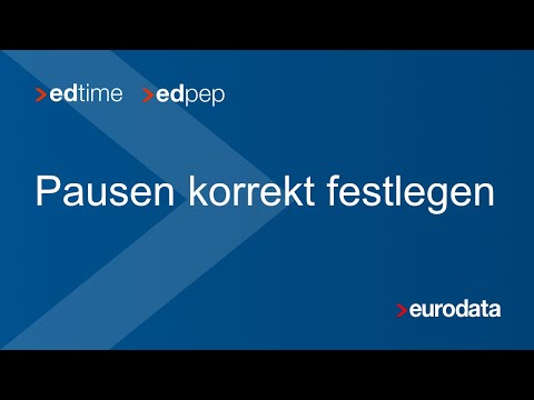 edtime Web-Seminar: Pausen korrekt festlegen