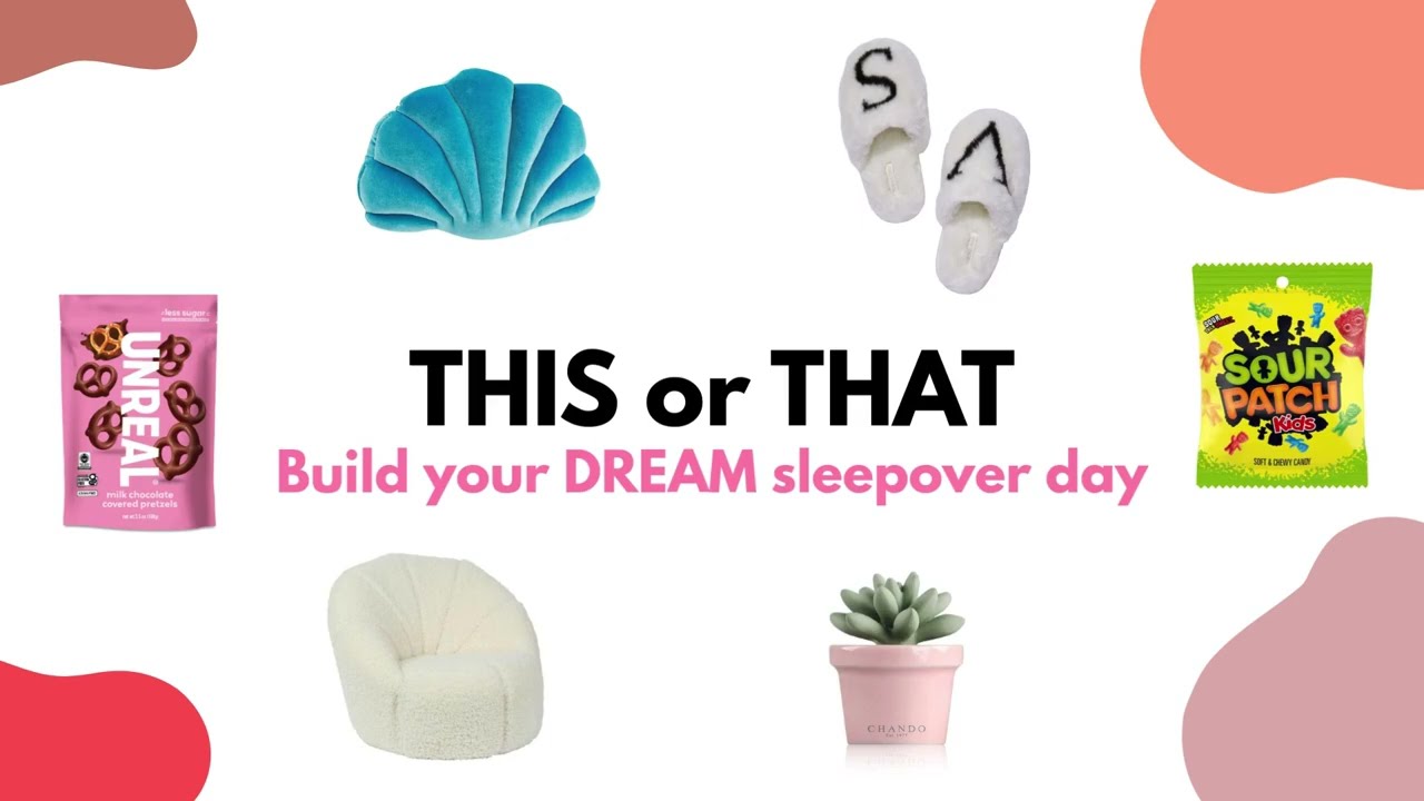 THIS OR THAT | Build your DREAM sleepover day 