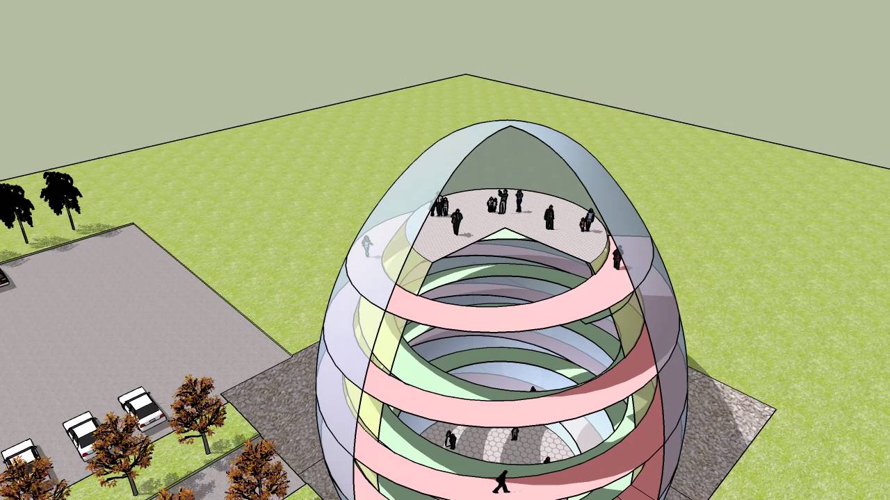 Ovoïde artistique en 3d