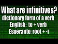 Esperanto: Infinitives