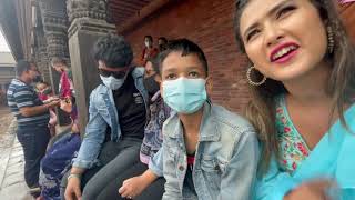 Bhaktapur durbar square shooting vlog/saroj/bina