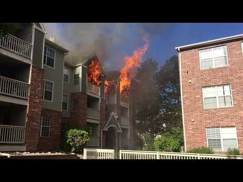 RAW VIDEO: Explosions and fire at Denver Tech center apt complex