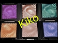 Kiko Water Eyeshadows with swatches