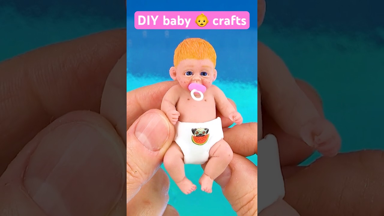 DIY mini Pacifier and Baby Diaper