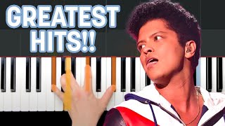 A Decade of Bruno Mars Hits on Piano 