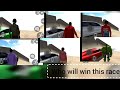 Who will win this race hulk Franklin, michael, super man etc... #viralvideo 