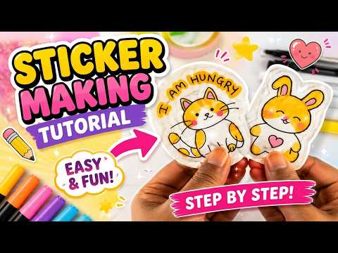 DIY Stickers Using Markers and Baking Paper ll Fun Activity