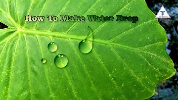 How To Make Water Drops In Photoshop In Hindi || Photoshop Mai Pani Ki Bond Kese bnae