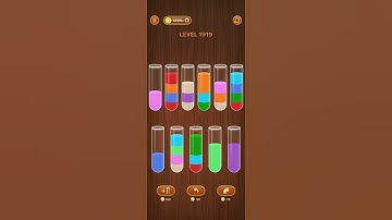 Sort Em All - Water Puzzle Game | Level - 1919 | #sortemall #gamesplay #youtube #shorts #viral
