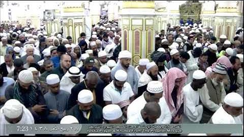 تلاوة صلاة الإستسقاء اليوم الخميس 28 ربيع الآخر 1438 -الحرم النبوي - الشيخ عبدالله البعيجان -