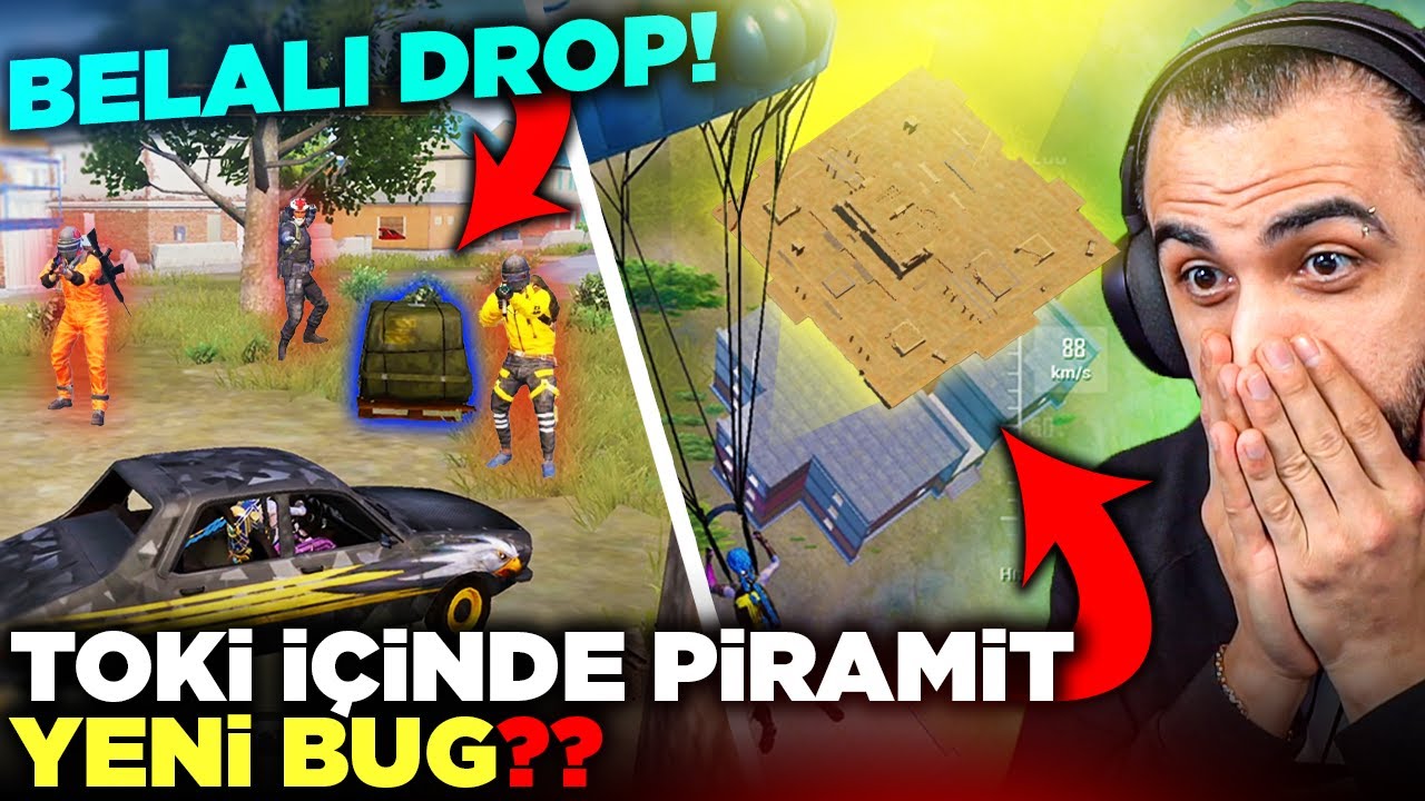 TOKİ'NİN İÇİNDE PİRAMİT? 😮 YENİ BUG BULDUM!! 1 DROP İÇİN HERKES ÖLDÜ!! | PUBG MOBILE