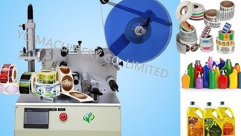 semi automatic plastic square bottle  labeling machine glass jar three sides labeler