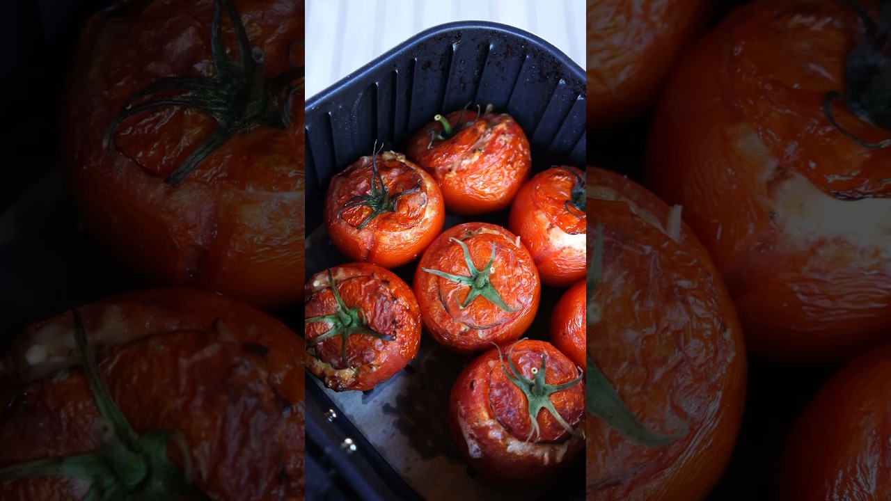 Cheese-Stuffed Tomatoes 🍅 Recipe in Air Fryer. Must try!!! 