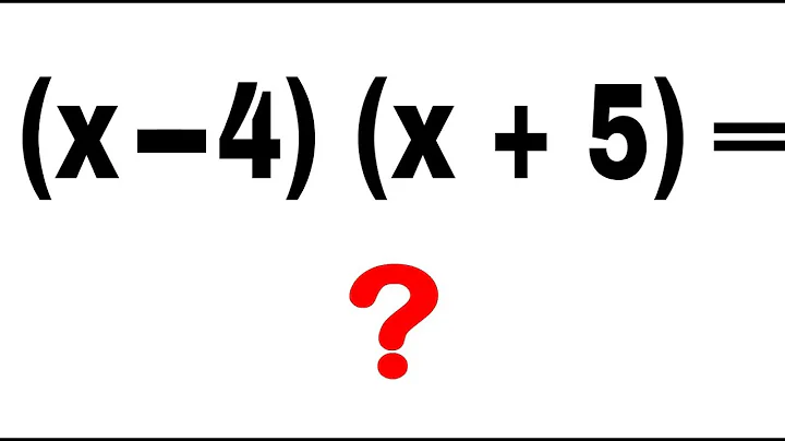 😳 CLEAN BASIC MATHEMATICS (x-4)(x+5)=? CAN YOU SOLVE! #Shorts