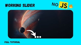 Html CSS Slider || NO JavaScript Details