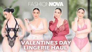 Valentine's Day Lingerie Try-On | FASHION NOVA CURVE