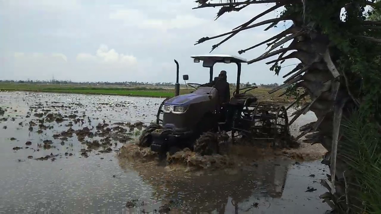 Kartar Tractor in a muddy field । kartar 50hp Tractor🚜🚜