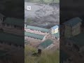 Flash floods have hit Nepal again, sweeping away homes and bridges along the Budhi Gandaki river.