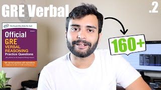 GRE Verbal  Scoring 160+ | (Resources Attached) #2