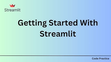 Getting Started with Streamlit in Python | Code Practice | AWS