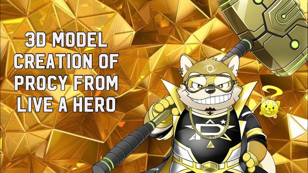 The 3D Model Creation of Procy From Live A Hero - YouTube