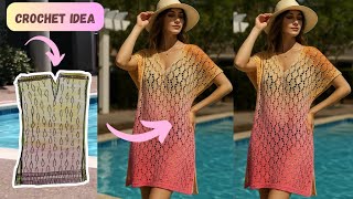 Crochet Beach Coverup from Idea to Finished Piece