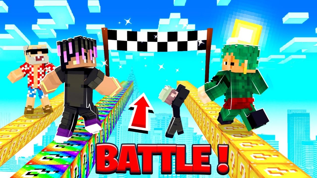 ULTIMATE LUCKY BLOCK RACE WIth LILYVILLE Members
