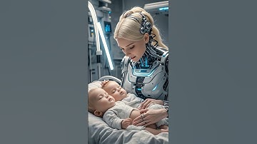 Beautiful AI Robot Giving Birth to Babies 🤖✨ #robot