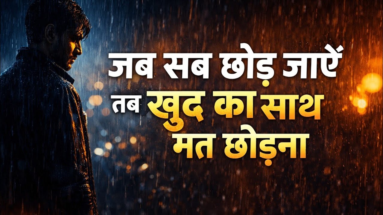जब सब छोड़ जाएँ तब खुद का साथ मत छोड़ना | Powerful Hindi Motivational Speech | Sankalp