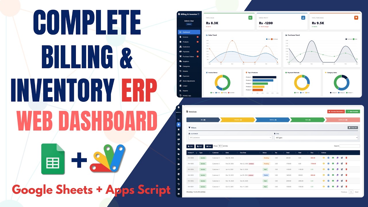 How to Build a Complete Billing & Inventory System in Google Sheets ...