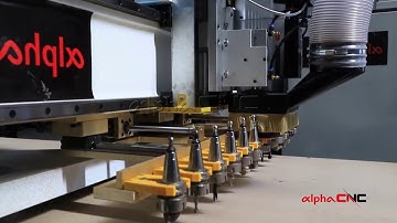 Fast Tool Change Linear ATC CNC Router Cabinet Making CNC Nesting Kitchen Cabinets Door Shaping
