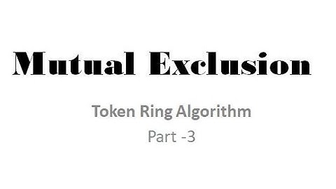 Mutual Exclusion in DS- Token Ring Algorithm -Part 3