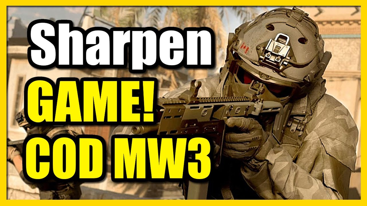 How to Sharpen IMAGE with FidelityFX Cas on COD Modern Warfare 3 (Quick
