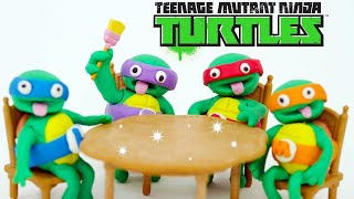 Softee Dough Teenage Mutant Ninja Turtles Nickelodeon PlayDoh TMNT (4K res RE-UPLOAD)!