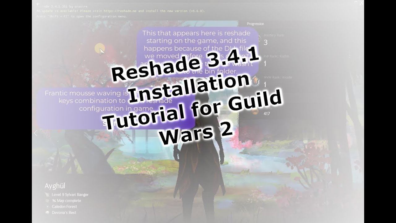 Reshade 3.4.1 Installation Guide for Guild Wars 2