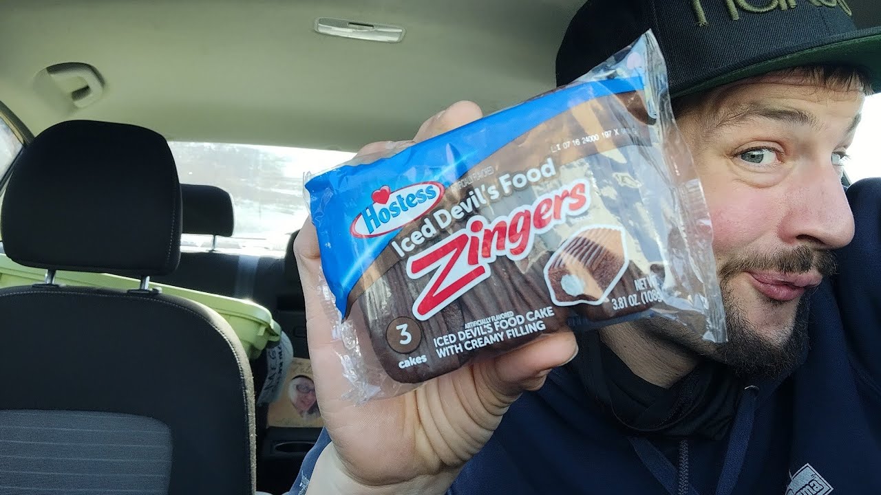 Iced Devil's Food Zingers by Hostess Food / Drink Review YouTube