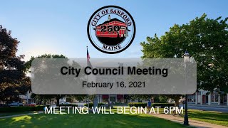 City Council Meeting February 16, 2021