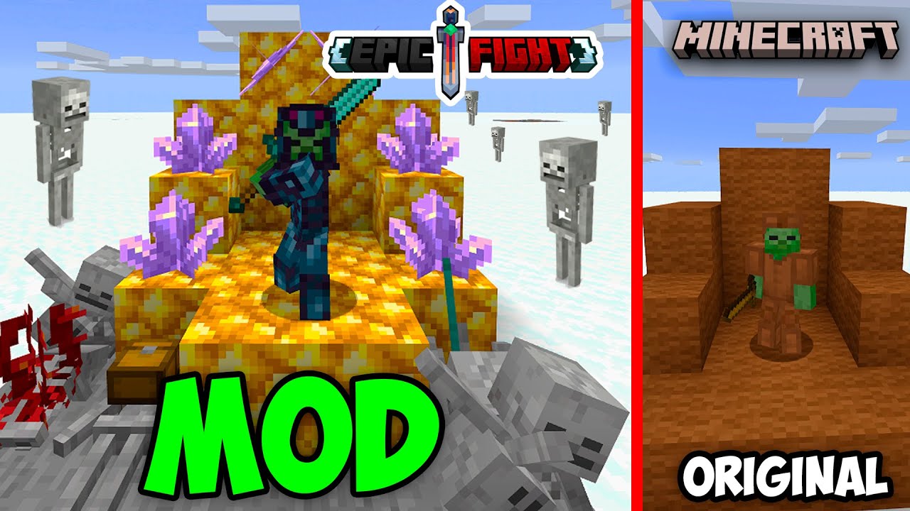 ESSE E O MELHOR MOD DE BATALHA E ANIMAÇAO DO MINECRAFT - YouTube