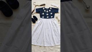 Beautiful Baby Frock Design ✨ Easy Cutting &amp; Stitching Tutorial | Floral Applique Dress#short#shorts