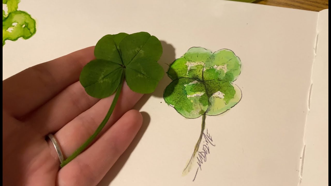 Painting a Four Leaf Clover