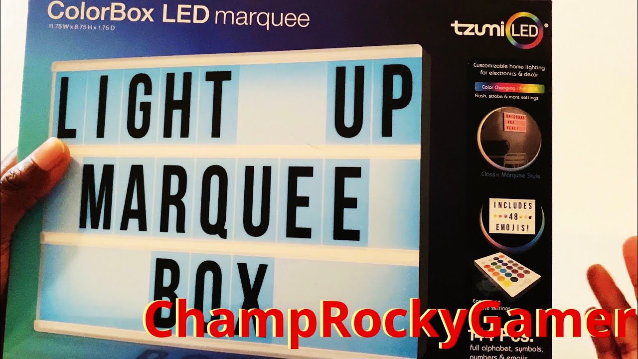 ColorBox LED marquee YouTube