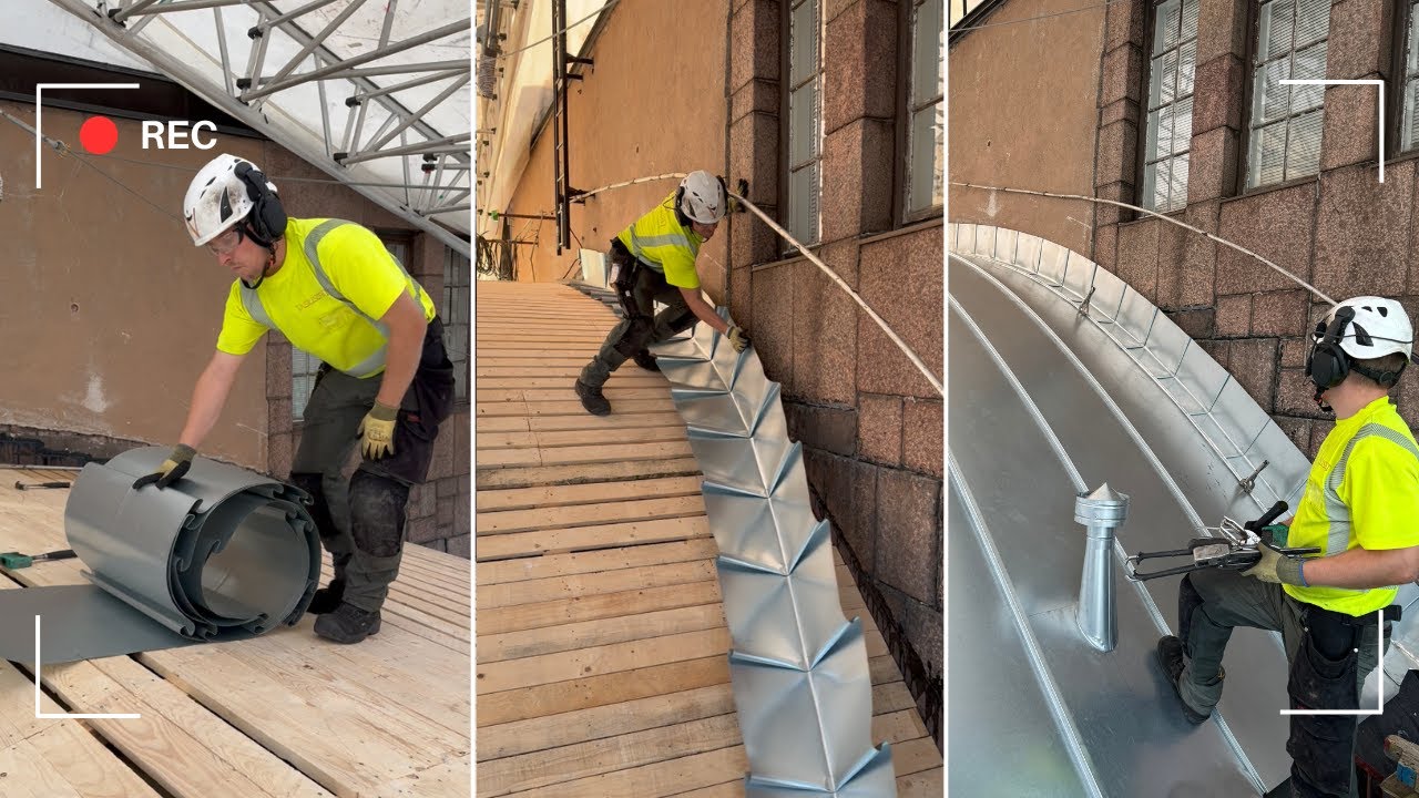 Olympic Hall roof at Helsinki Central Station - Olympiasalin katto Päärautatieasemalla