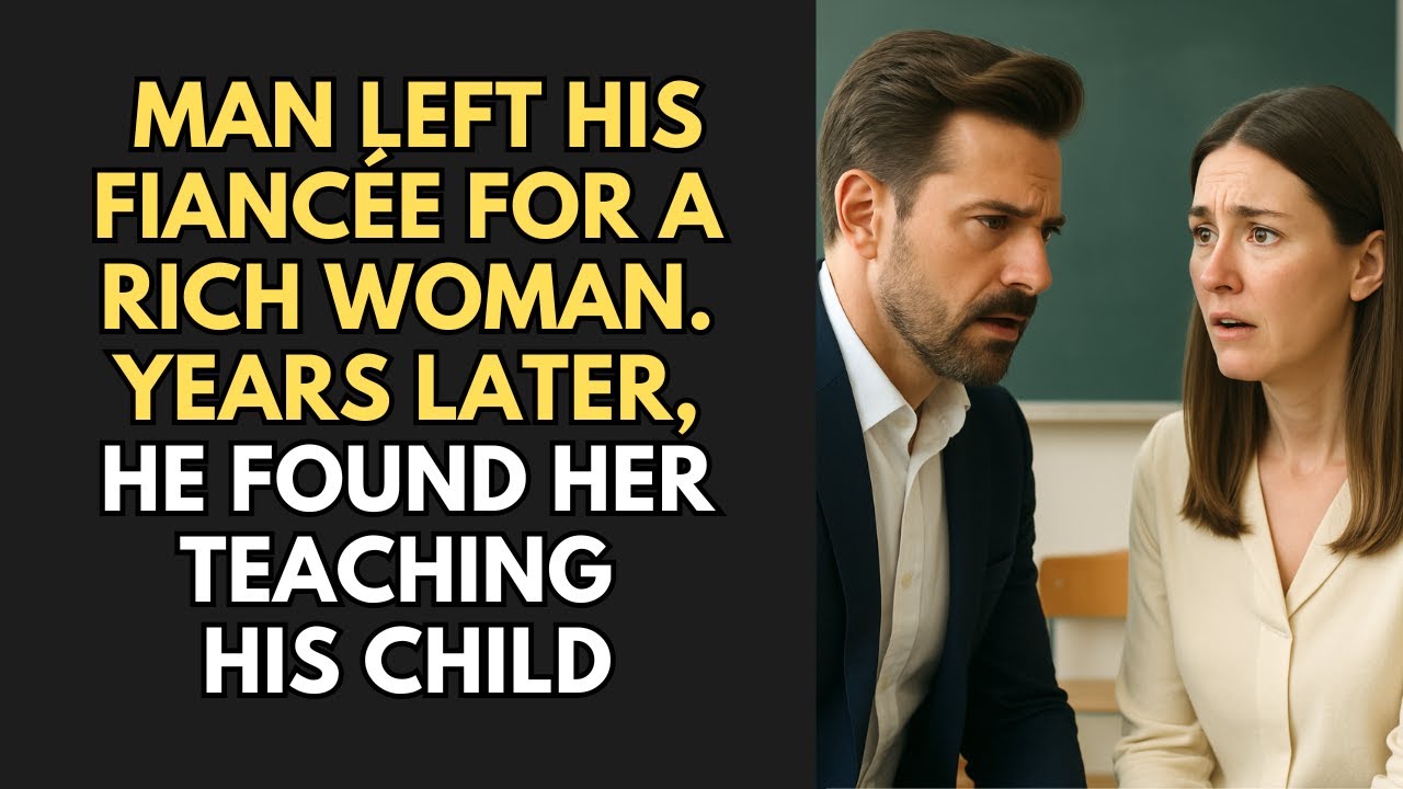 Man Left His Fiancée For A Rich Woman — Years Later, He Found Her Teaching His Child...