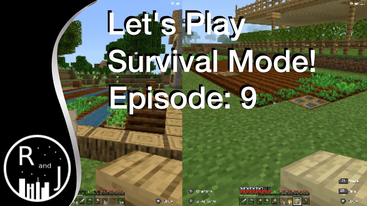Let's Play Minecraft Survival Mode - Episode 9: Farms! - YouTube