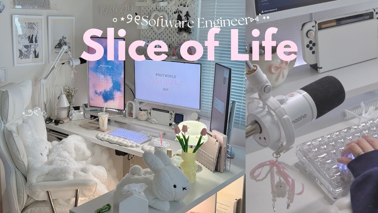 vlog | newキーボード開封してモニタースタンド作る🤍ˎˊ˗ ﾌﾘｰﾗﾝｽのデスク模様替えday | KiiBOOM, EPOMAKER