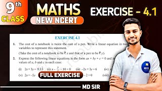Class 9 Maths Chapter 4 | Linear Equations in Two Variables | Exercise 4.1